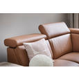 ECKSOFA in Echtleder Braun  239/271 cm  - Schwarz/Braun, Design, Leder/Metall (239/271cm) - Cantus