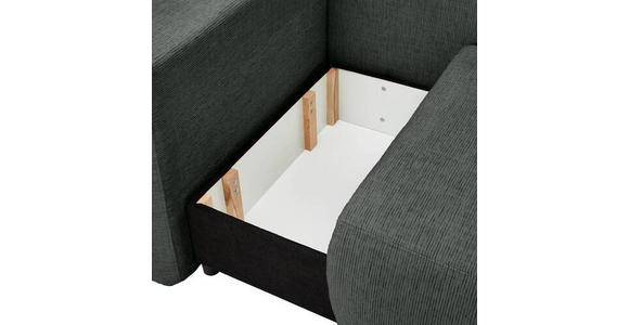 CHAISELONGUE Chenille Anthrazit  - Anthrazit/Schwarz, KONVENTIONELL, Kunststoff/Textil (93/73/171cm) - Carryhome