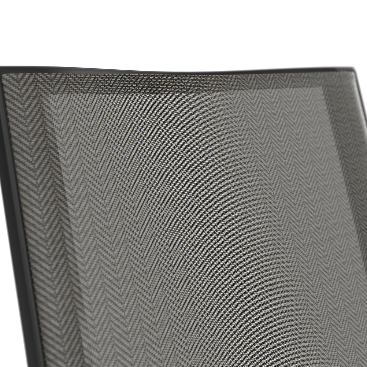 STAPELSESSEL Teakholz Aluminium Anthrazit, Naturfarben, Schwarz  - Anthrazit/Schwarz, Basics, Holz/Textil (57/87/70cm) - Ambia Garden