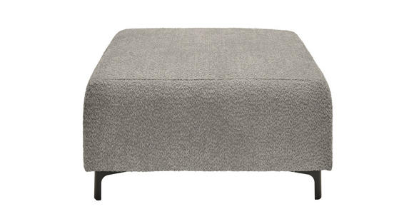HOCKER in Textil Grau  - Schwarz/Grau, KONVENTIONELL, Textil/Metall (99/46/77cm) - Carryhome