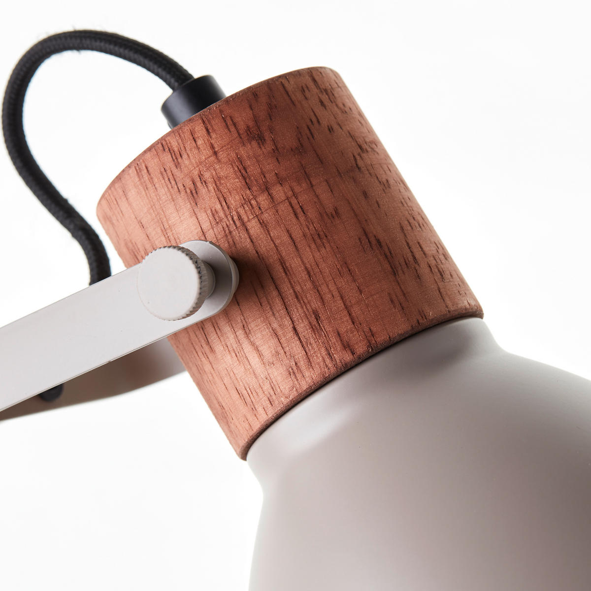 TISCHLEUCHTE 18/52/28,5 cm   - Taupe, Basics, Holz/Metall (18/52/28,5cm) - Brilliant