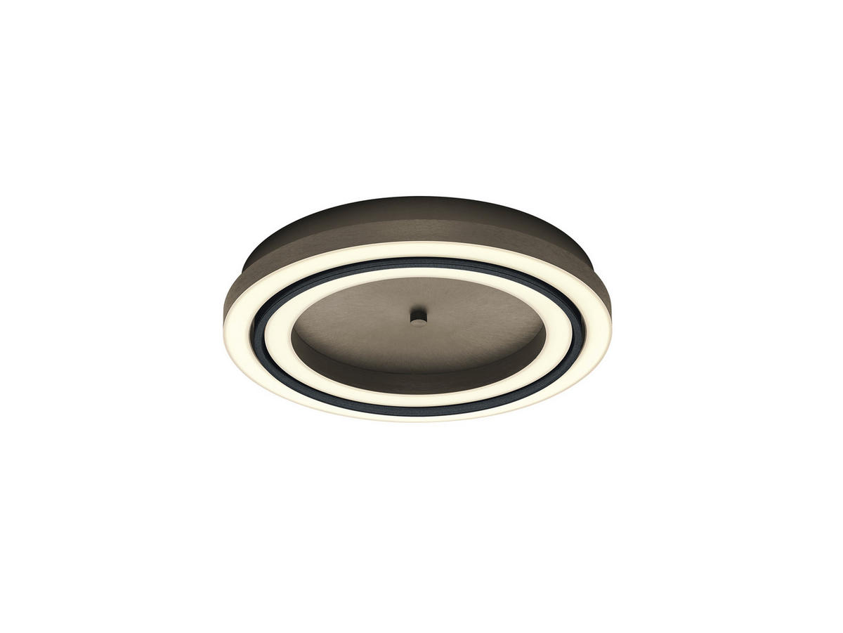 LED-DECKENLEUCHTE   50 cm   - Bronzefarben, Basics, Metall (50cm) - Hell
