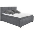 POLSTERBETT Matratze, Bettkasten, Topper Dunkelgrau 180/200 cm  - Dunkelgrau/Graphitfarben, KONVENTIONELL, Kunststoff/Textil (180/200cm) - Esposa