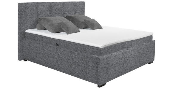 POLSTERBETT Matratze, Bettkasten, Topper Dunkelgrau 180/200 cm  - Dunkelgrau/Graphitfarben, KONVENTIONELL, Kunststoff/Textil (180/200cm) - Esposa