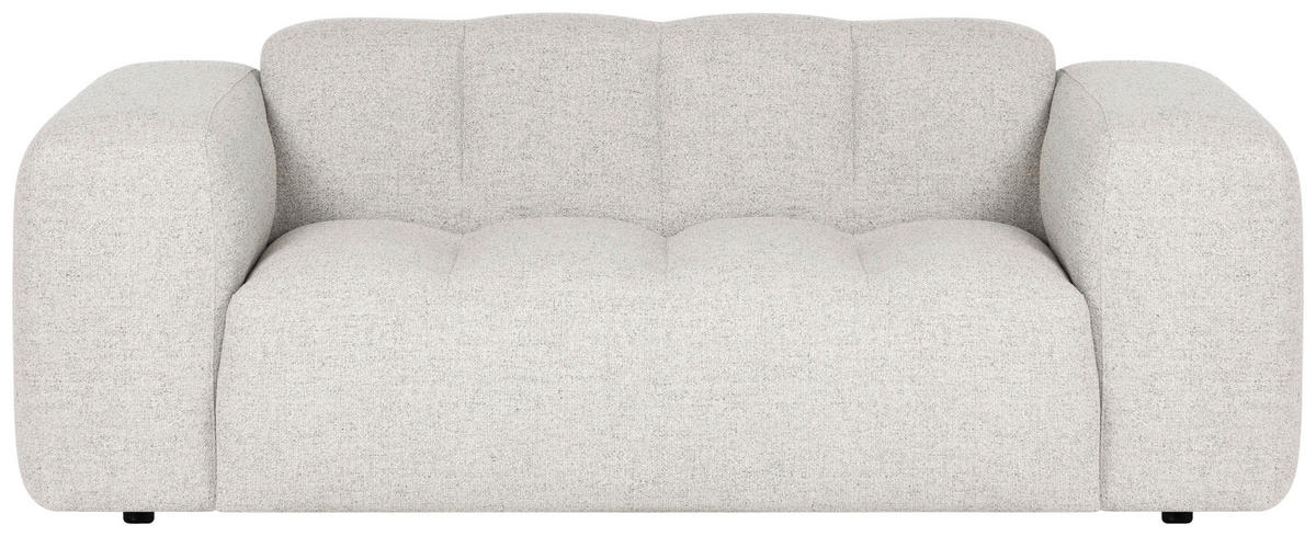 2-SITS SOFFA i trä, metall, textil beige  - beige/svart, Modern, metall/trä (210/75/105cm) - Niels Andersson