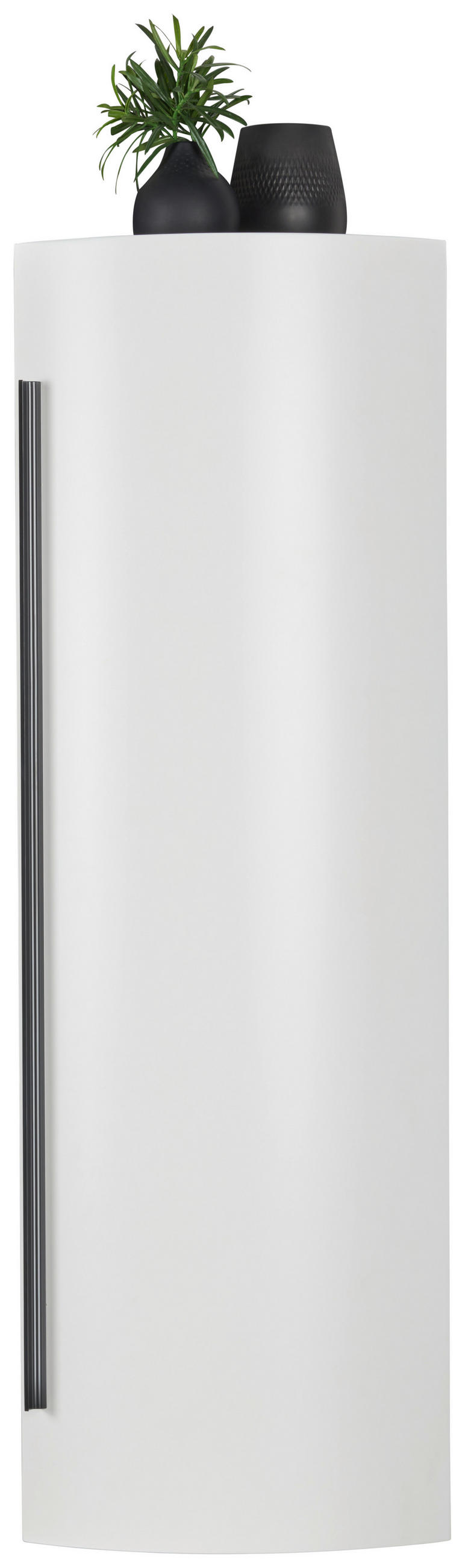 MIDISCHRANK 40/125/45 cm  - Weiss/Schwarz, Modern, Glas/Holzwerkstoff (40/125/45cm) - Dieter Knoll