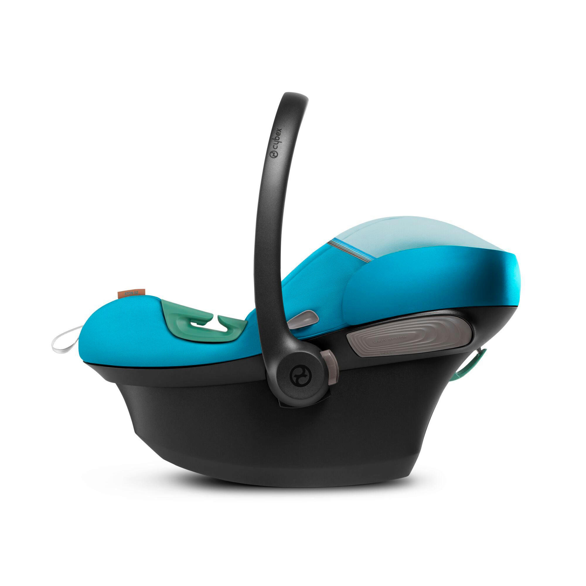 BABYSCHALE Aton S2 i-Size  - Türkis, Basics, Kunststoff/Textil (45,8/38/72cm) - Cybex