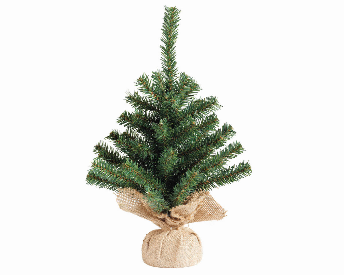 BOŽIĆNI BOR  46 cm      - zelena/bež, Basics, tekstil/plastika (46cm) - X-Mas
