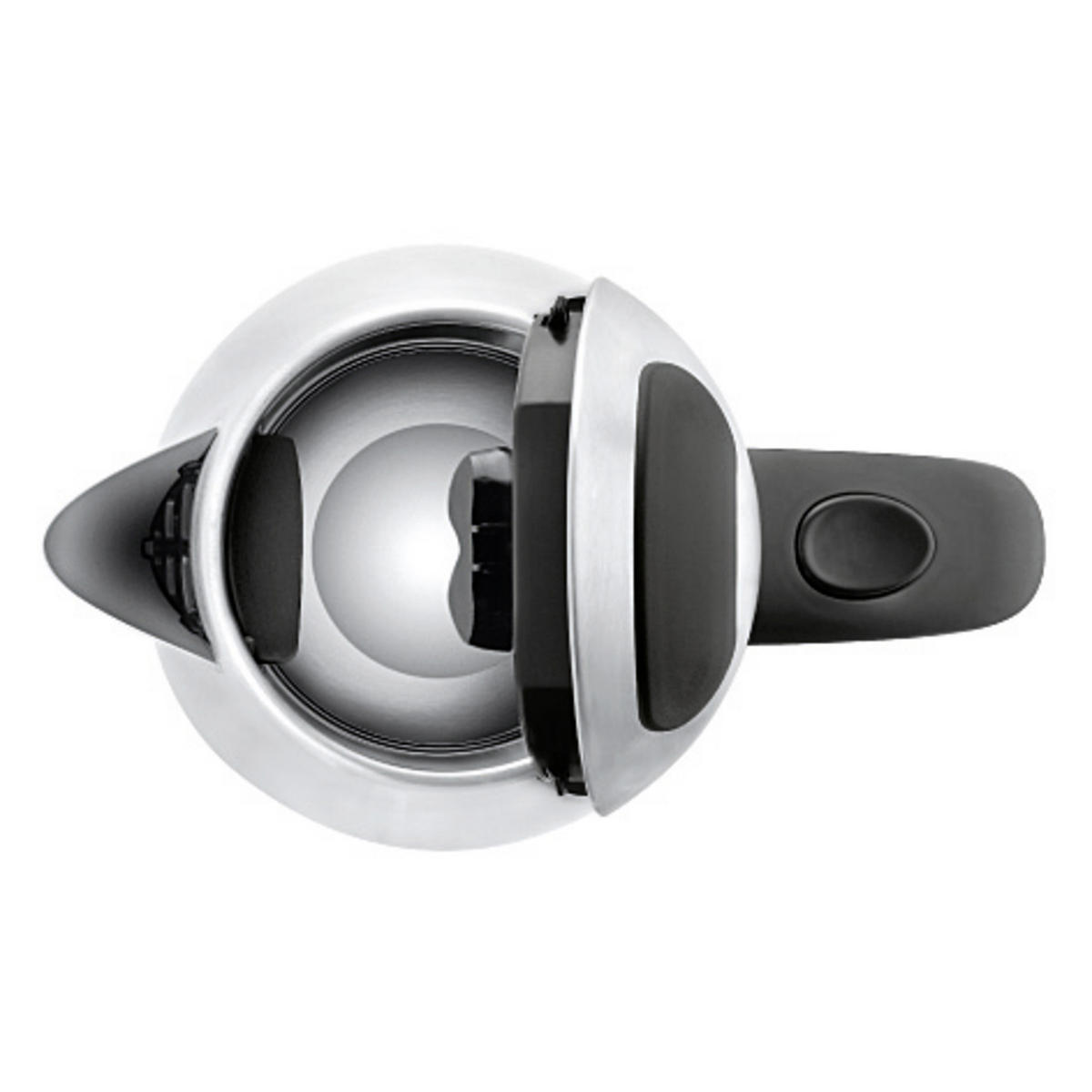 Wasserkocher Stelio Stelio 1,2 L  - Silberfarben/Schwarz, Design, Metall (1,2l) - WMF