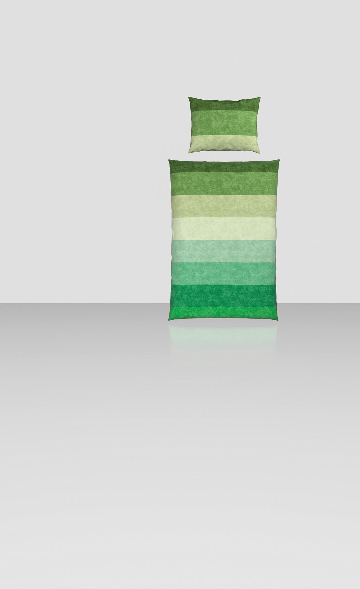 POSTELJINA 140/200 cm saten zelena  - zelena, Konvencionalno, tekstil (140/200cm) - Novel