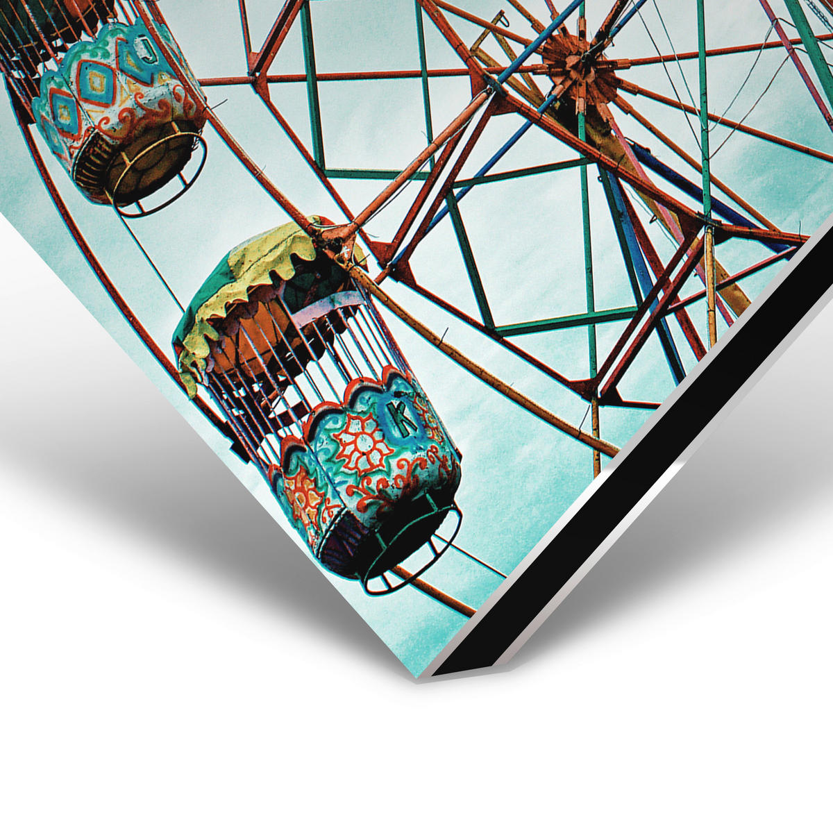 ALUMINIUMBILD 148/98 cm  - Multicolor, Design, Kunststoff/Metall (148/98cm)