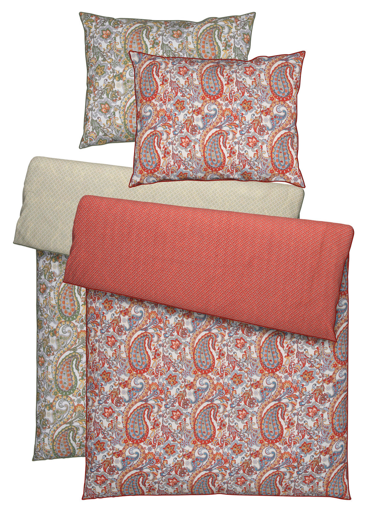 OBOUSTRANNÉ POVLEČENÍ, satén, vícebarevná, 140/200 cm - vícebarevná, Konvenční, textil (140/200cm) - Esposa
