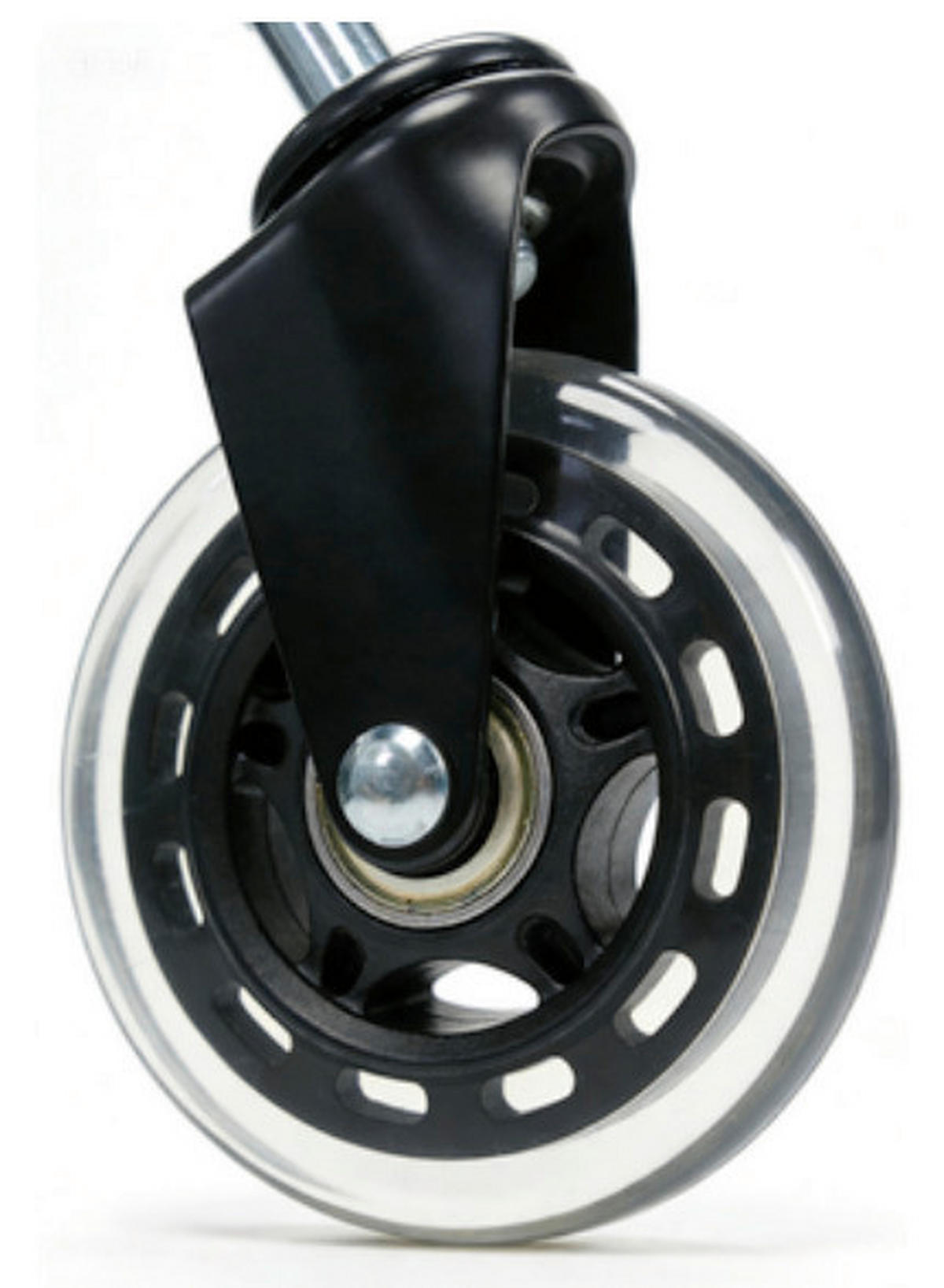 VRTLJIVA KOLESCA - črna/prosojno, Basics, kovina/umetna masa (7,5/7,5/2,4cm) - Carryhome