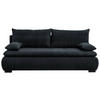 SCHLAFSOFA in Webstoff, Plüsch Schwarz  - Schwarz, Konventionell, Textil (203/72-96/98cm) - Novel