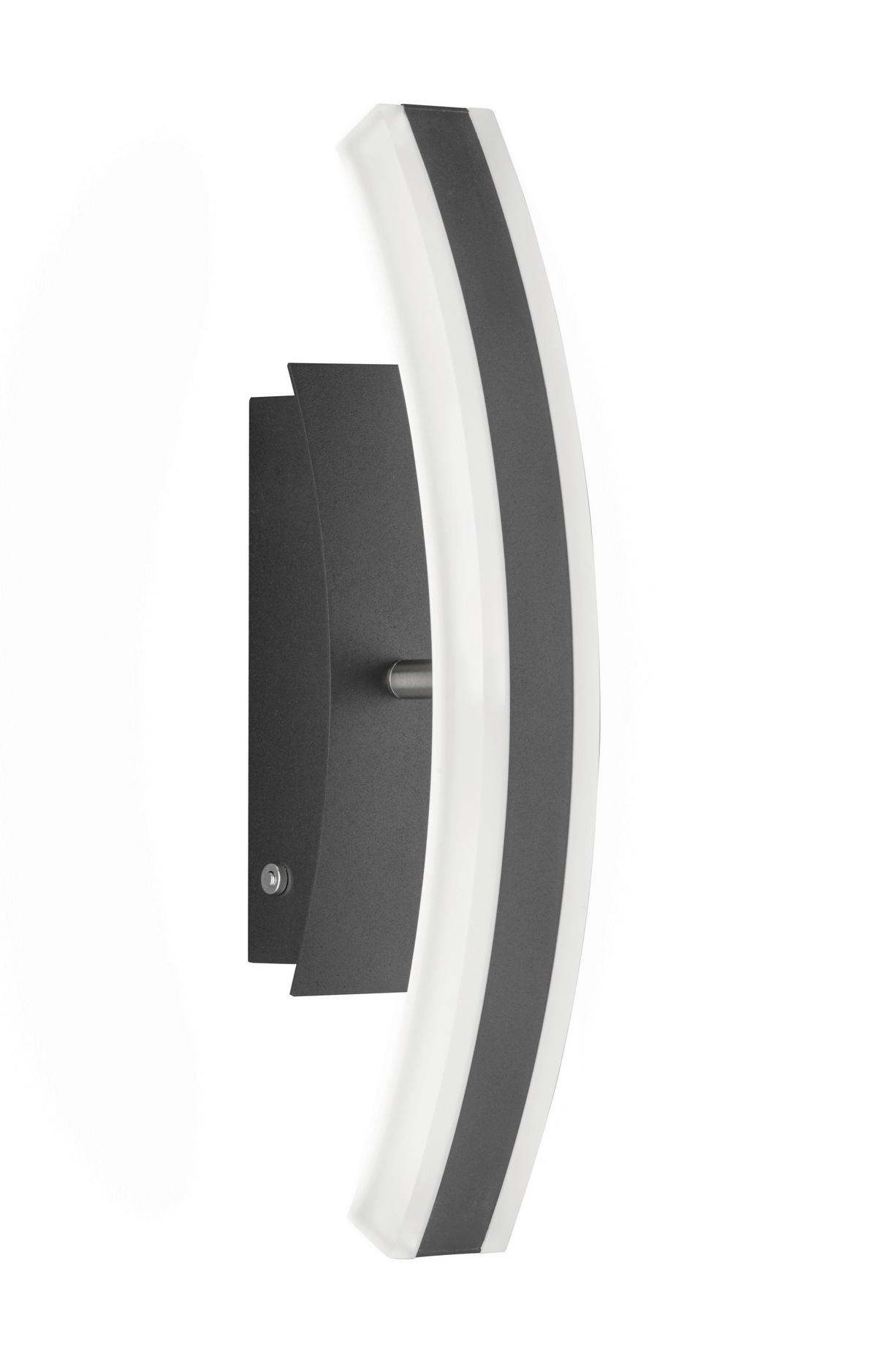 LED-WANDLEUCHTE Stiff TW   - Nickelfarben, Design, Metall (7/36,5cm) - Fischer & Honsel