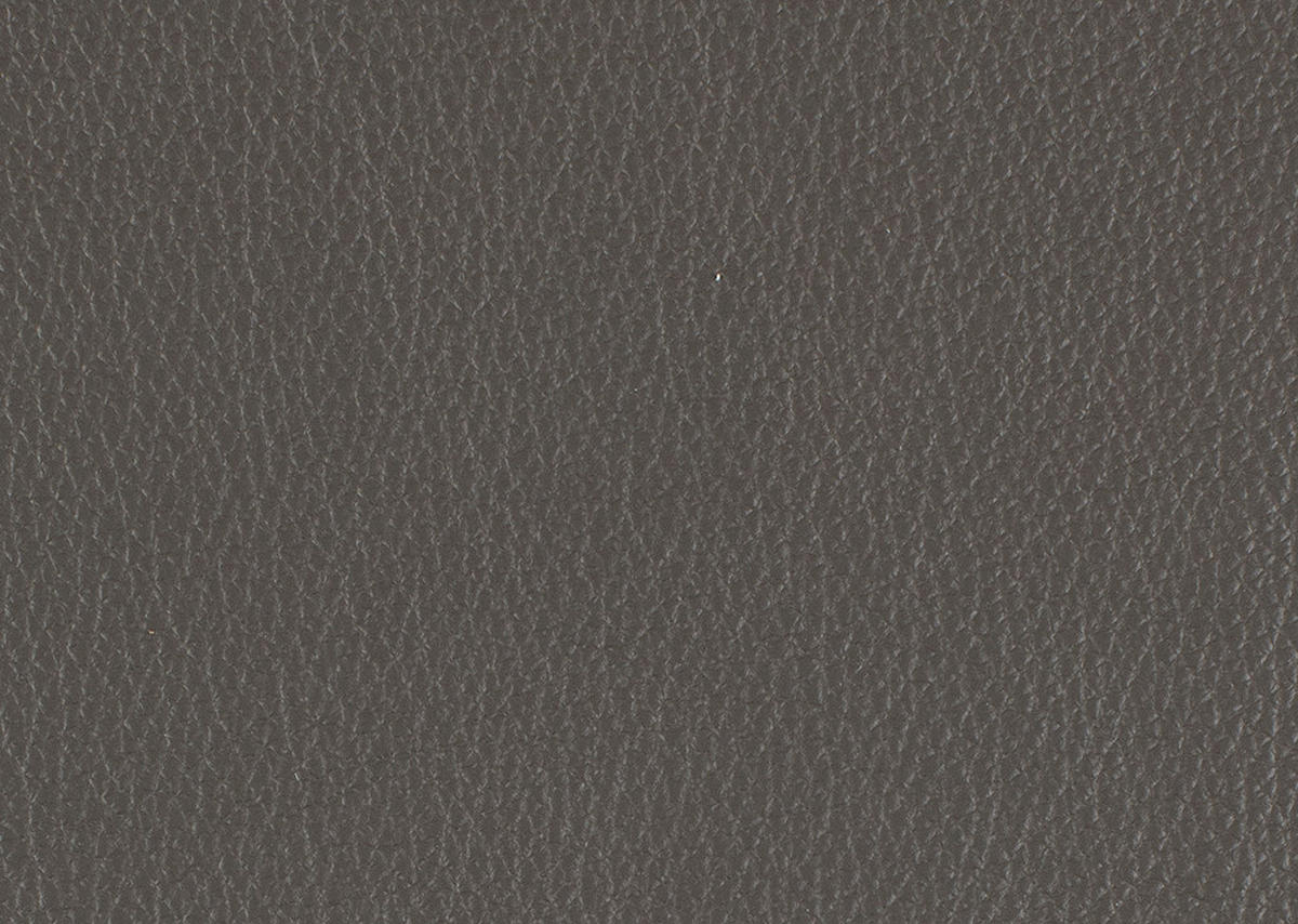 ECKSOFA in Echtleder Graubraun  - Graubraun/Schwarz, Design, Leder/Metall (176/291cm) - Valdera