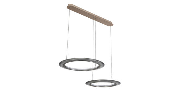 LED-HÄNGELEUCHTE 82/55/150 cm  - Chromfarben/Champagner, Design, Kunststoff/Metall (82/55/150cm) - Dieter Knoll