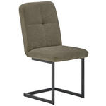 STUHL  Stoffauswahl Webstoff  - Taupe/Schwarz, Design, Textil/Metall (45/92,5/62cm) - Novel