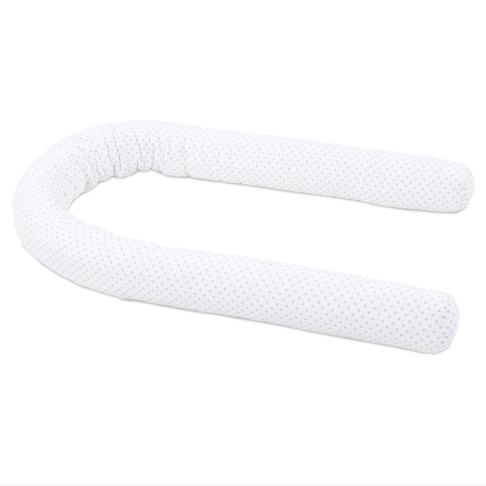 Nestchenschlange Piqué Babybay 9/180 cm  - Hellgrau/Weiß, Basics, Textil (9/180cm) - Babybay