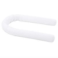 Nestchenschlange Piqué Babybay 9/180 cm  - Hellgrau/Weiß, Basics, Textil (9/180cm) - Babybay