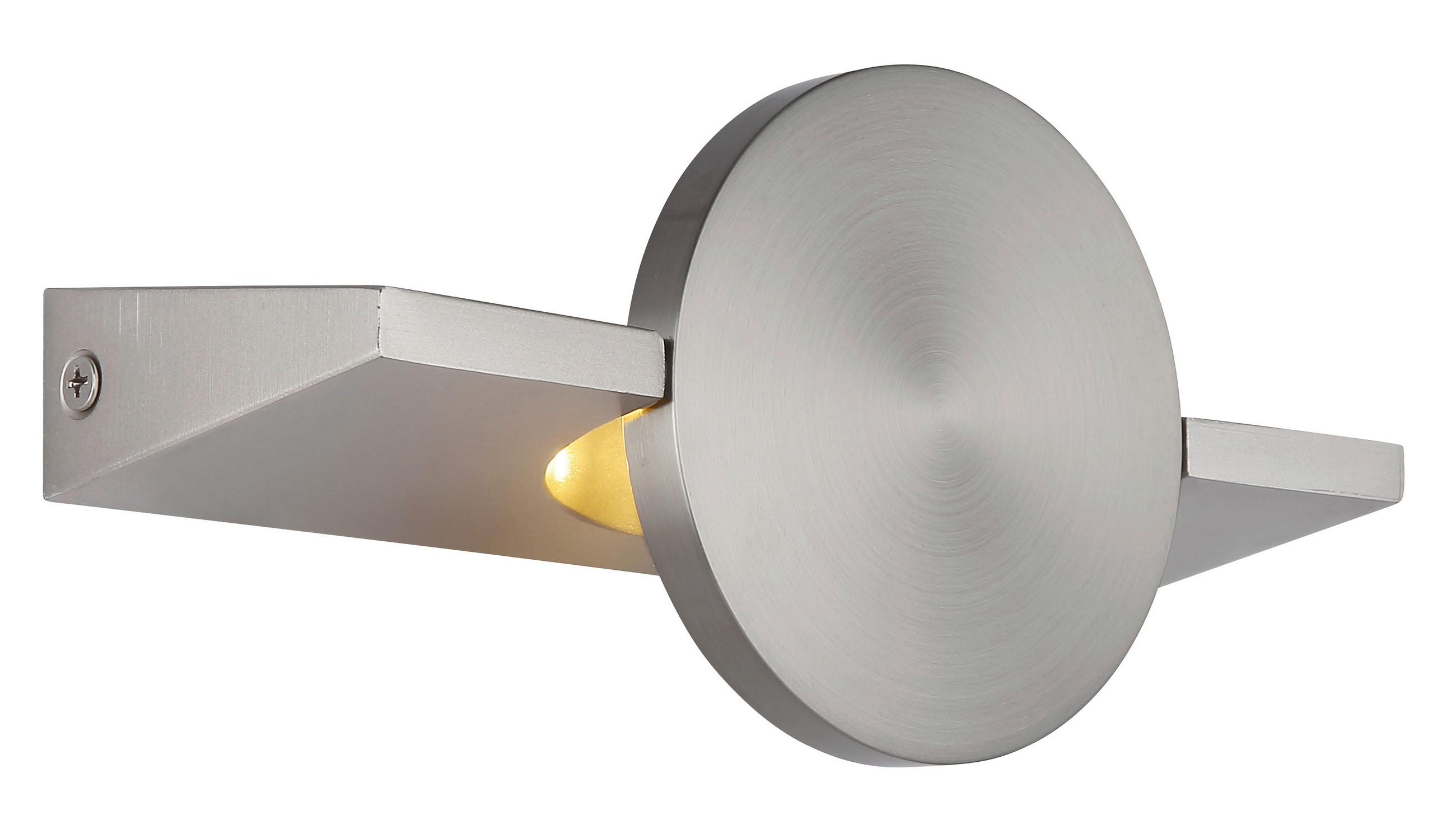 LED-WANDLEUCHTE Jasper 10/20 cm  - Nickelfarben, Design, Metall (10/20cm)