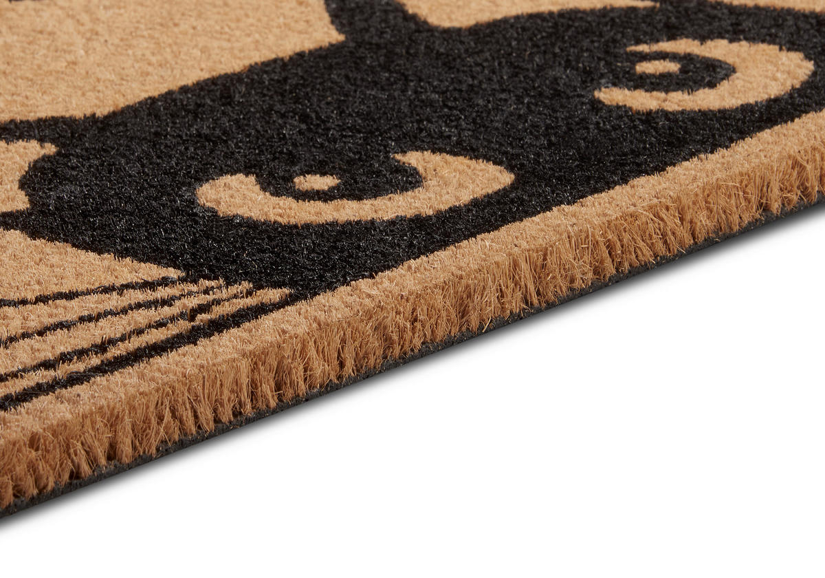 KOKOSMATTE  45/70 cm  Schwarz, Hellbraun  - Hellbraun/Schwarz, Basics, Naturmaterialien/Kunststoff (45/70cm)