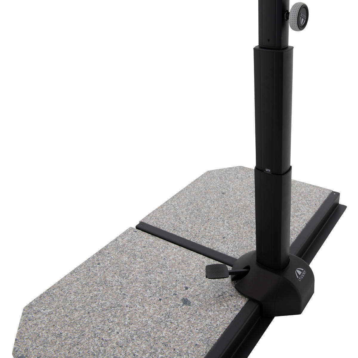 SENČNIK - črna/antracit, Basics, kovina/tekstil (240/135cm) - Doppler