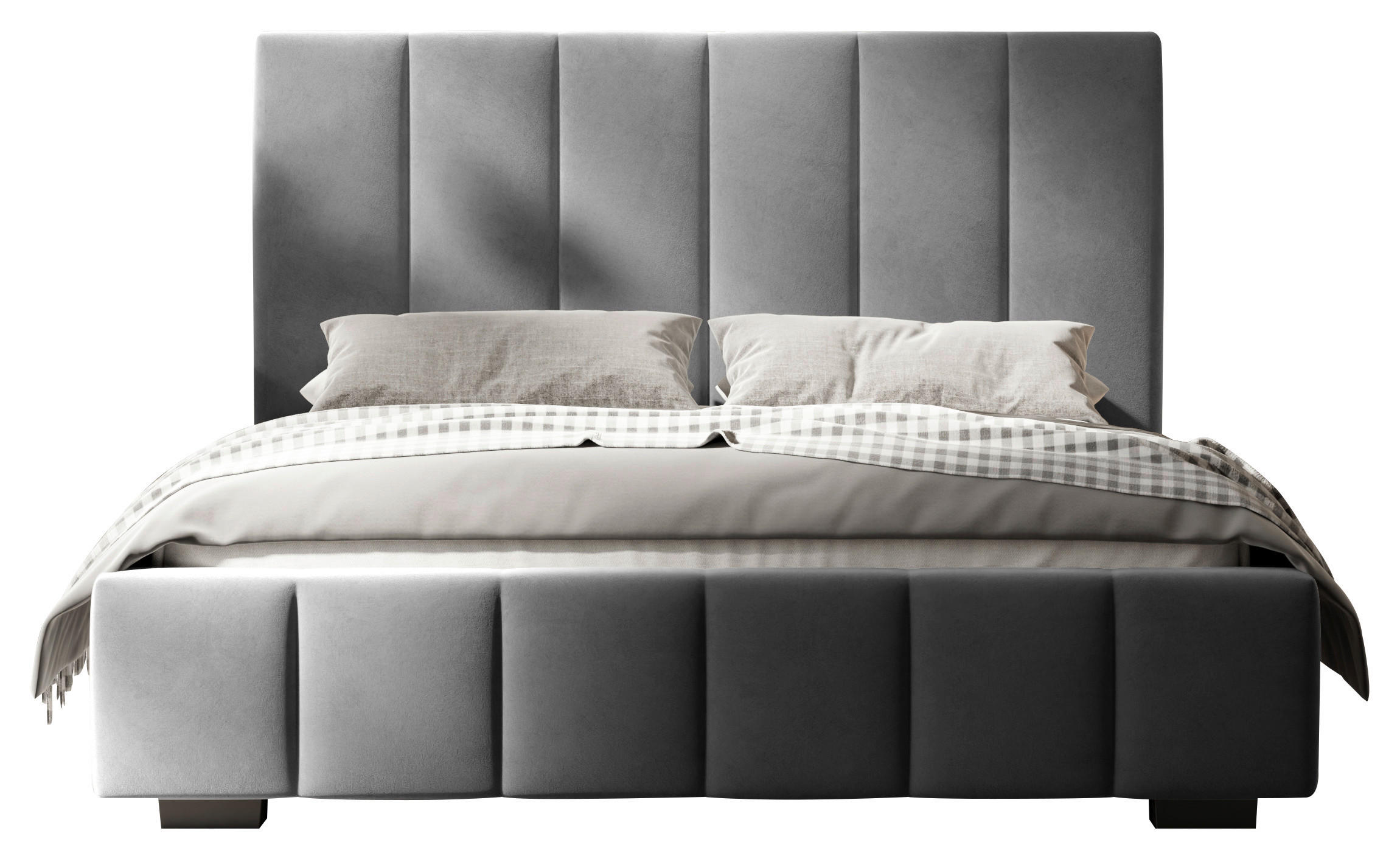 POLSTERBETT Lattenrost, Bettkasten 180/200 cm  in Anthrazit  - Anthrazit/Schwarz, Design, Holz/Kunststoff (180/200cm) - Boxxx