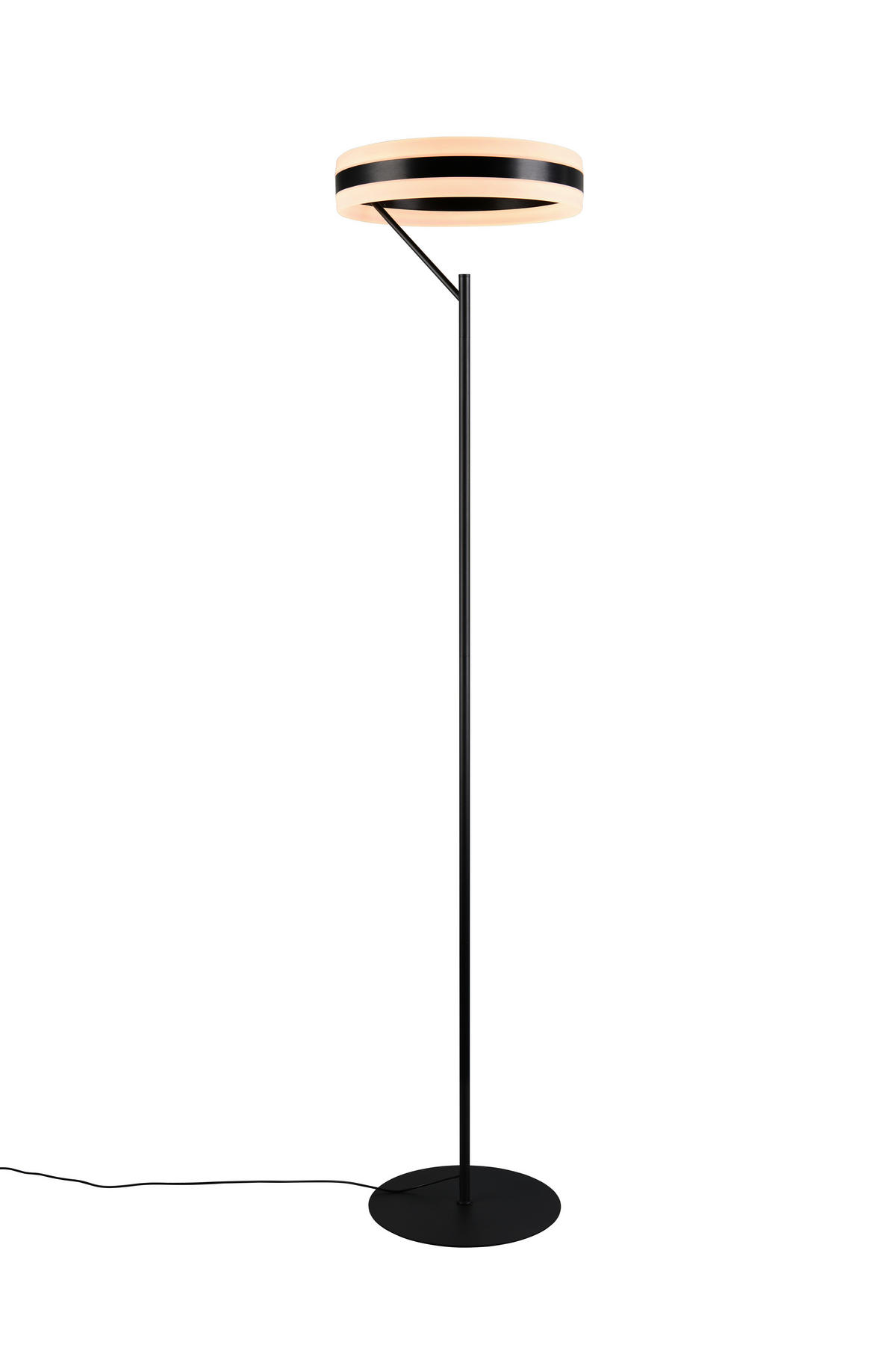 STOJACIA LED LAMPA, 40/180 cm  - čierna/biela, Design, kov/plast (40/180cm) - Trio Leuchten