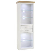 REGÁL, farba duba, farba pínie, 73/210/40 cm - farba duba/farba pínie, Lifestyle, kov/kompozitné drevo (73/210/40cm) - Livetastic