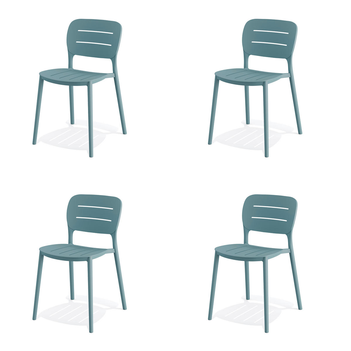 STAPELSESSEL in Kunststoff Blau  - Blau, MODERN, Kunststoff (46/79/53cm)