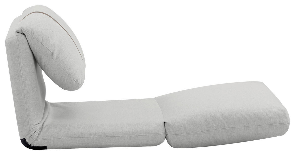 SCHLAFSESSEL Webstoff Weiß    - Hellbraun/Weiß, MODERN, Textil (78/58/82cm) - Livetastic