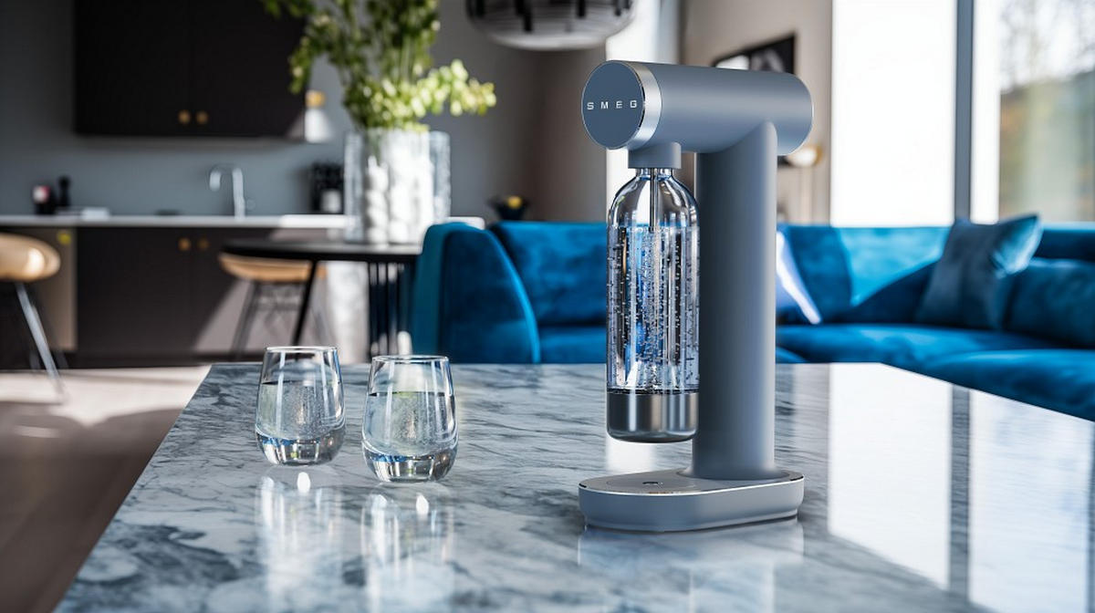 WASSERSPRUDLER COLLEZIONE  - Blau, Basics, Metall - SMEG