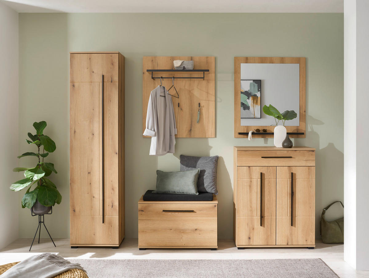 WANDSPIEGEL 79/89/10 cm  - Anthrazit/Weiß, MODERN, Holzwerkstoff (79/89/10cm) - MID.YOU