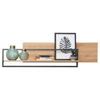 WANDBOARD Wildeiche massiv Eichefarben  - Eichefarben, KONVENTIONELL, Holz/Metall (148/38/27cm) - Cantus
