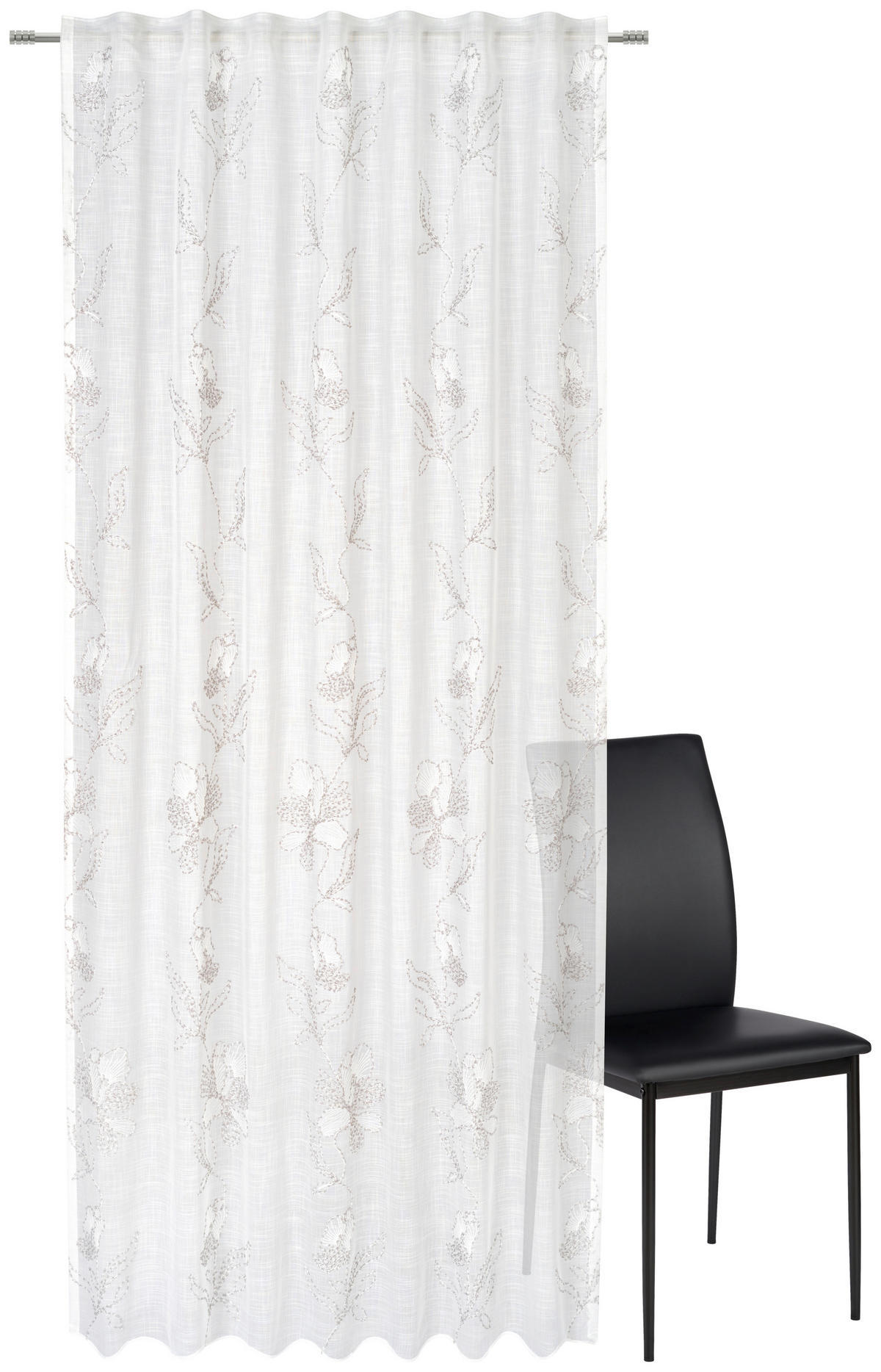 FERTIGVORHANG transparent  - Creme, KONVENTIONELL, Textil (140/245cm) - Esposa