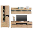 TV-ELEMENT Graphitfarben, Eiche Artisan  192/53/47 cm  - Schwarz/Graphitfarben, Trend, Holzwerkstoff/Kunststoff (192/53/47cm) - Carryhome