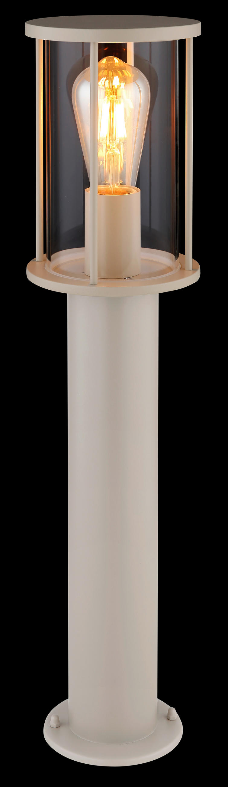 AUSSENLEUCHTE Gracey 14,3/60 cm  - Sandfarben/Klar, KONVENTIONELL, Glas/Metall (14,3/60cm) - Globo