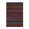 FLACHWEBETEPPICH 140/200 cm Multicolor, Violett  - Violett/Multicolor, Basics, Textil (140/200cm) - Novel