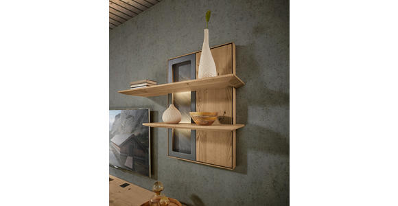 WANDBOARD  110/88,4/28,1 cm  - Kastanienfarben/Anthrazit, Natur, Holz/Metall (110/88,4/28,1cm) - Valnatura