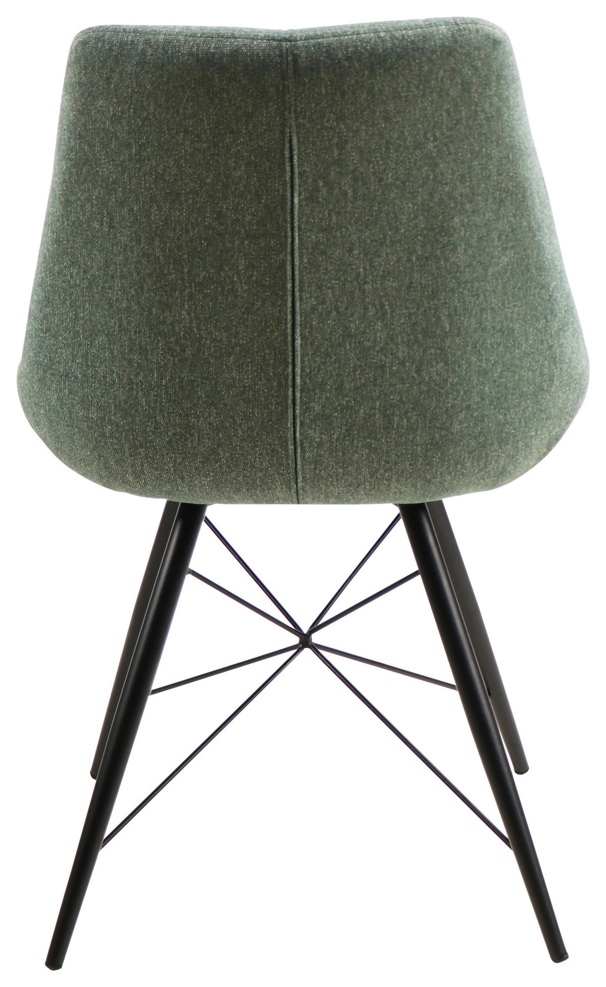 STOLICA  zelena, crna       - zelena/crna, Dizajnerski, metal/tekstil (51/86/61cm) - Xora