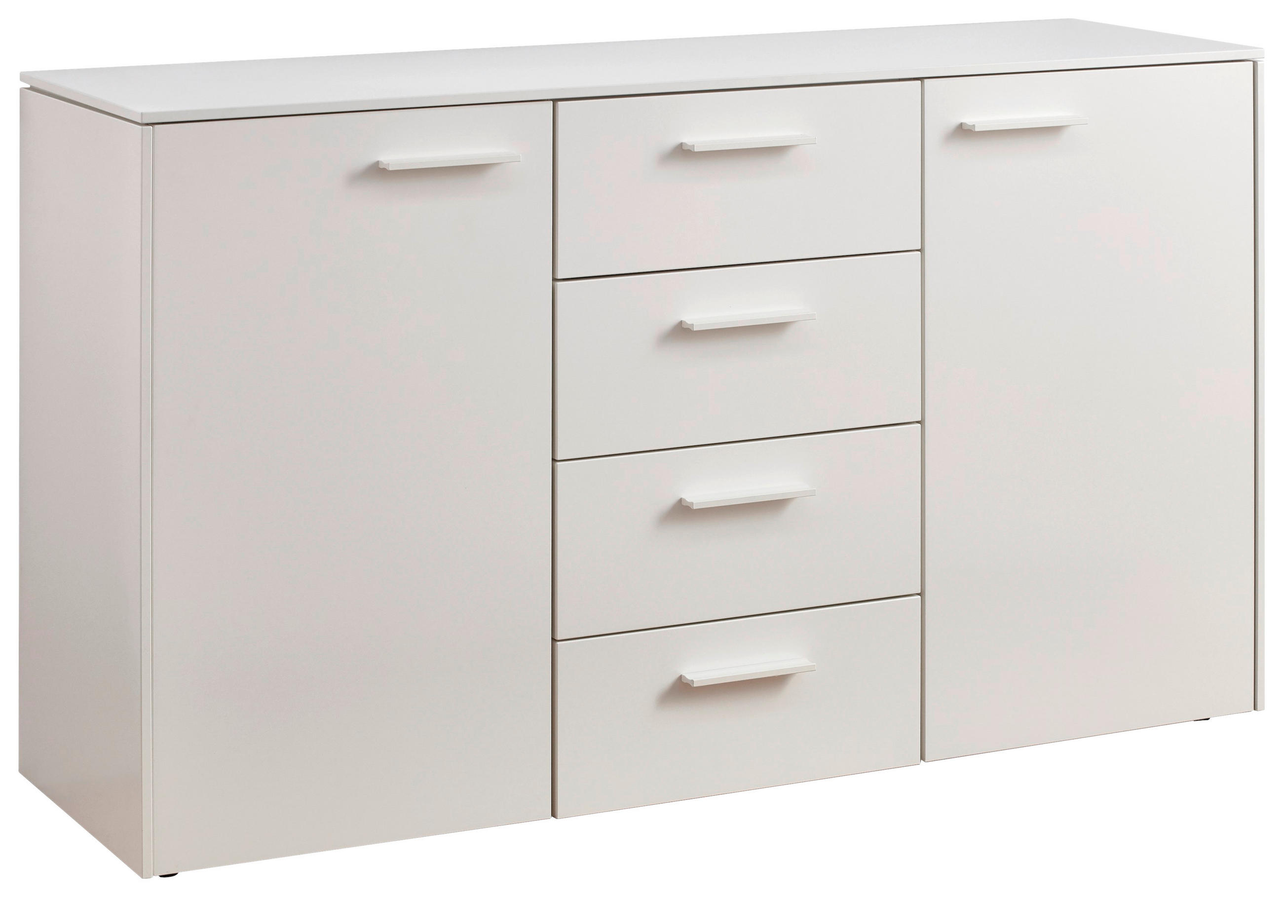 SIDEBOARD 137,5/80,1/42,4 cm  in Weiß  - Weiß, Design, Holzwerkstoff/Metall (137,5/80,1/42,4cm) - Novel