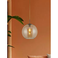 HÄNGELEUCHTE Balls 25/120 cm   - Bernsteinfarben, Trend, Glas/Metall (25/120cm) - Searchlight