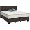 BOXSPRINGBETT 160/200 cm  in Graubraun  - Graubraun/Schwarz, Design, Kunststoff/Textil (160/200cm) - Hom`in