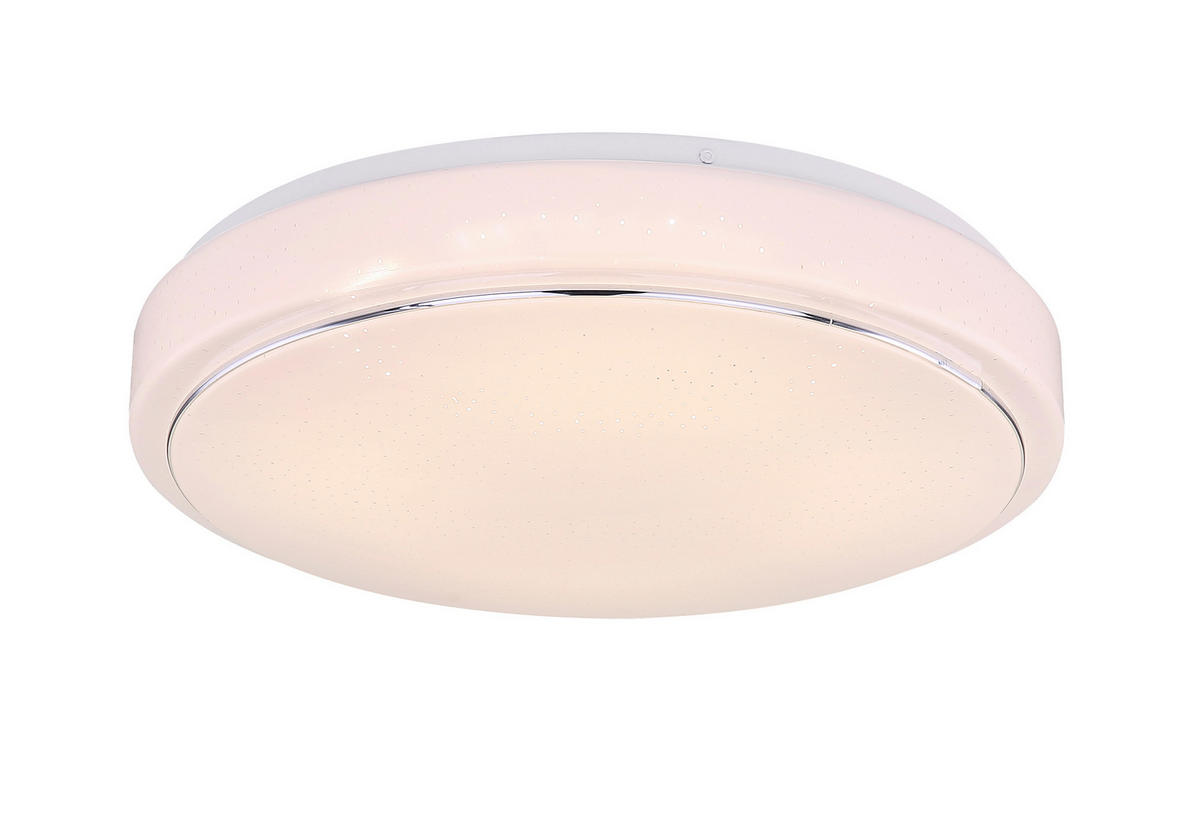 STROPNA LED-SVETILKA  Kalle //3000-6000 K/230 V/ - bela/opal, Konvencionalno, kovina/umetna masa (37,5/7,5cm)