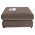 HOCKER in Textil Braun  - Schwarz/Braun, Design, Kunststoff/Textil (110/50/110cm) - Carryhome
