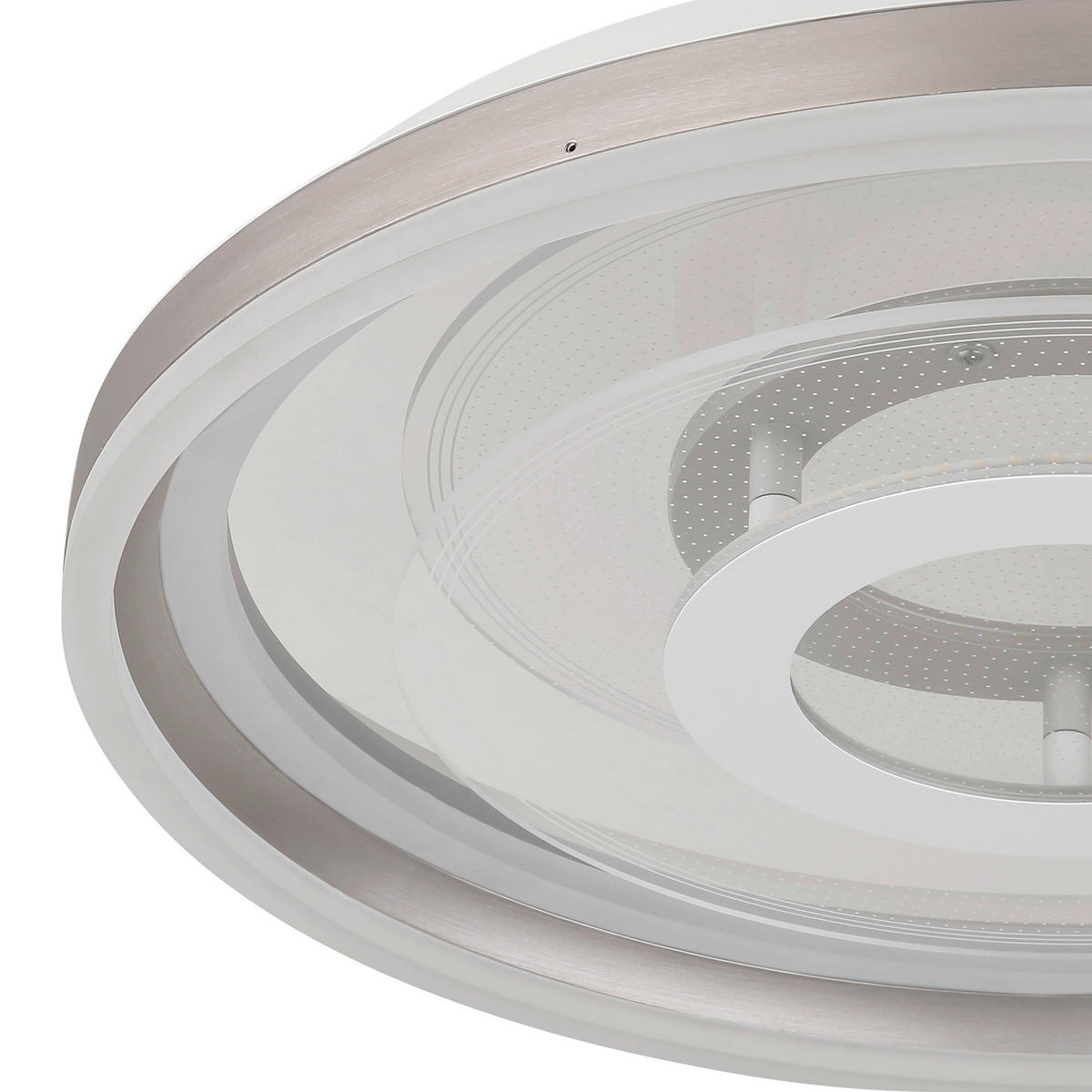 LED-DECKENLEUCHTE Adela 50/7 cm  - Sandfarben/Champagner, Design, Kunststoff/Metall (50/7cm) - Globo