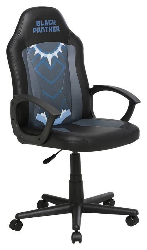 GAMINGSTUHL Blau, Schwarz Kunststoff, Textil   - Blau/Schwarz, Design, Kunststoff/Textil (60/98,5-108/63,6cm) - Marvel