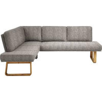 ECKBANK 174/265 cm  in Eichefarben, Beige  - Eichefarben/Beige, Design, Holz/Textil (174/265cm) - Dieter Knoll