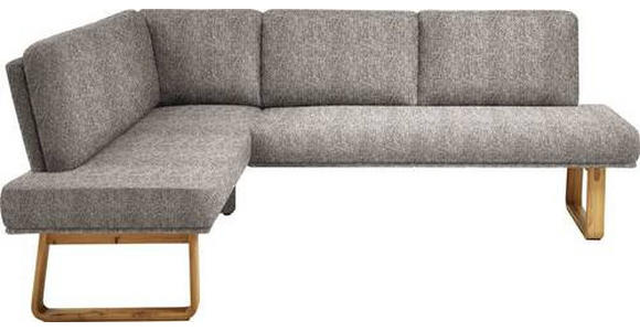 ECKBANK 174/265 cm in Eichefarben, Beige - Eichefarben/Beige, Design, Holz/Textil (174/265cm) - Dieter Knoll